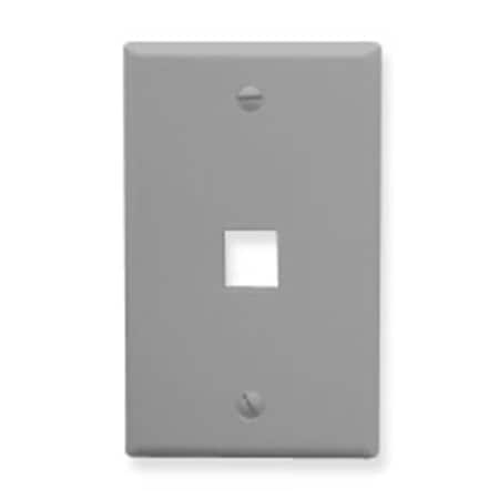 Maxpower 1 Port Gray Faceplate for Power Equipment MA2665289